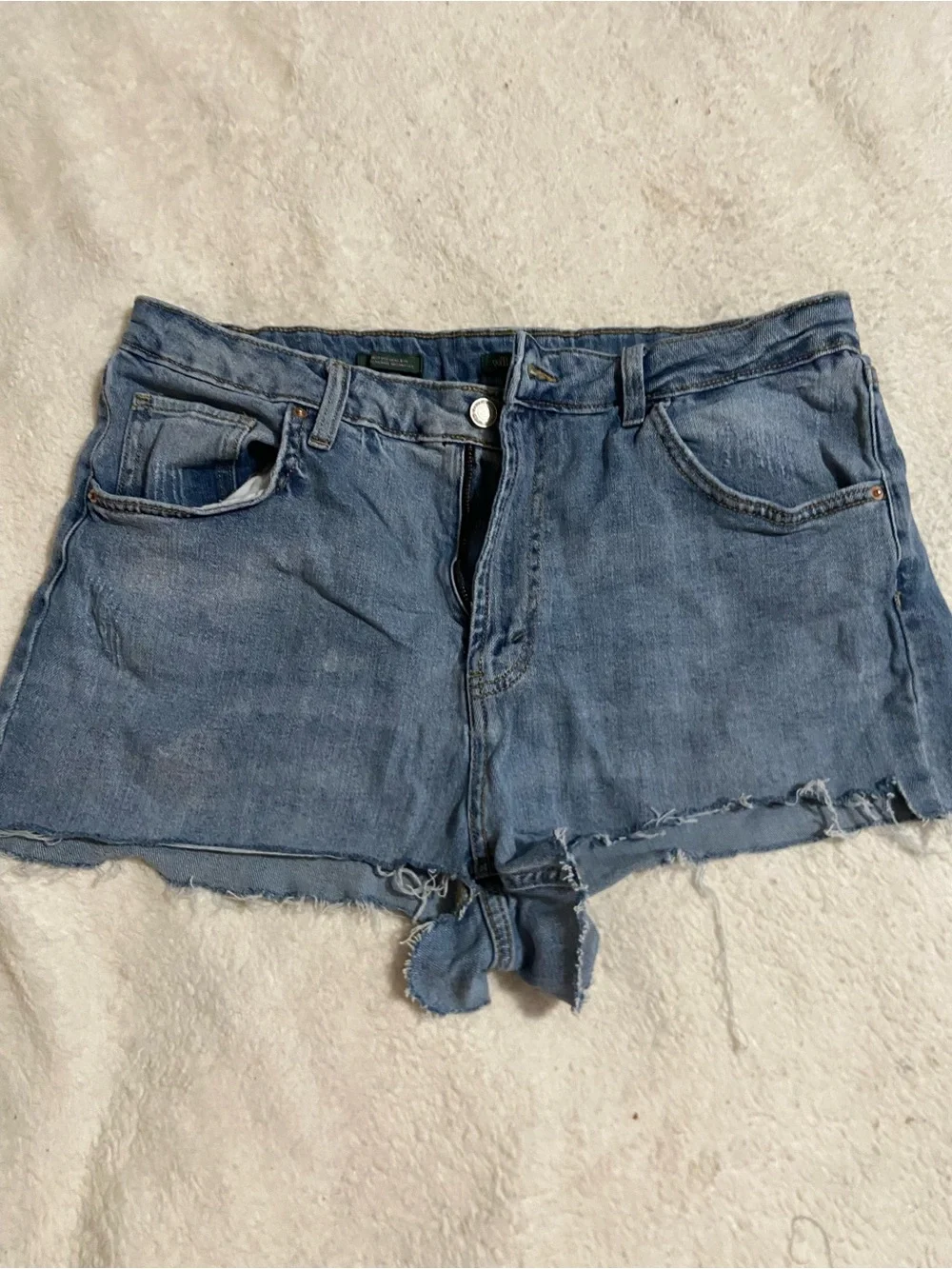 wild fable Light Blue Distressed Denim Cutoff Shorts